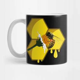 Bee on flower Mug